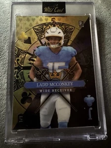 Ladd McConkey 2024 Wild Card SDJC-LMN 5 Card Draw 1 /1 RC Los Angeles Chargers - Picture 1 of 2