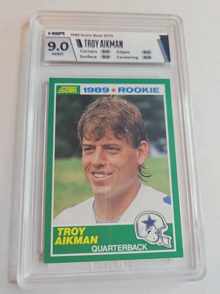 Puntuación 1989 - Troy Aikman 270 Rookie HGA 9 Foto 1 de 3