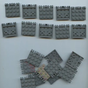 LEGO x 20 Dark Bluish Gray Hinge Plate 3 x 4 Locking Dual 2 Fingers 44570 - Picture 1 of 1