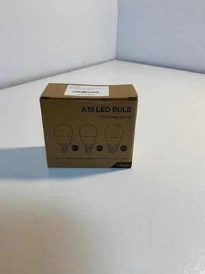 3 A15 G45 LED Bulb 5W E26 110-130V 2700K Warm White 2 Pack - Image 1 of 4