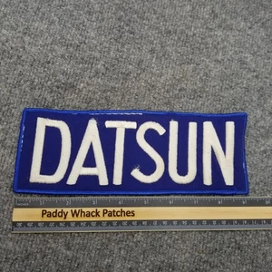 Vintage Datsun Patch Large Jacket Vest Back Car Auto 70s Advertising AC2 - Picture 1 of 2