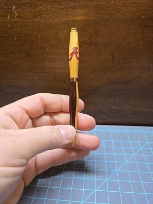 Handmade Wooden Pen Alabama Roll Tide Crimson Takes Cross Pen Refill - Image 1 of 4