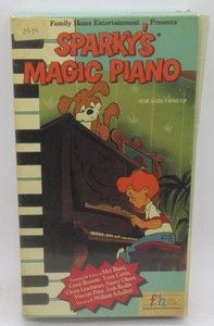 SPARKY'S MAGIC PIANO ANIMATED VHS VIDEO, MEL BLANC, TONY CURTIS, FAMILY HOME ENT - Picture 1 of 2