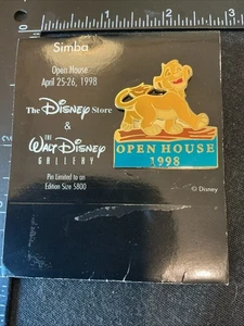 Walt Disney Store Gallery Pin LION KING Simba Open House April 25 1998 LE 5800 - Picture 1 of 6