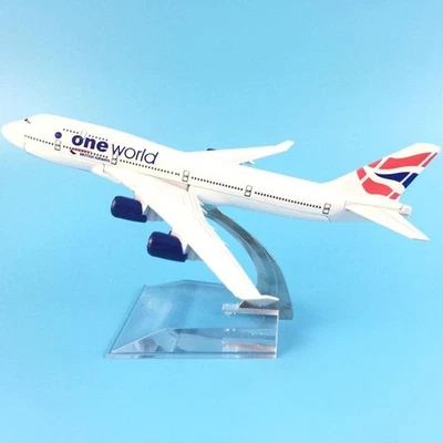 Modello di Aereo Diecast 1:400 Boeing 747-400 British Airways 16cm Da Collezione - Immagine 1 di 4