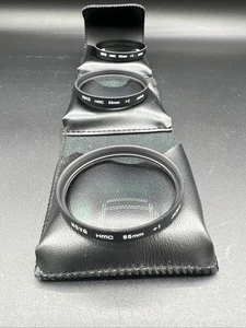 Hoya 55 mm HMC Lens Set (+1,+2,+4) Screw-In Lenses Made in Japan w/ Case - Picture 1 of 9