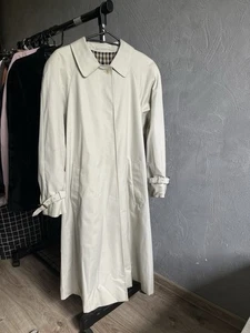 Vintage Aquascutum Ladies Beige Trench Coat Size 10 - Picture 1 of 14
