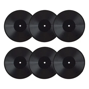 6 Pcs Mini Vinyl Record Model Child Records Decor Adorable Miniature - Picture 1 of 12