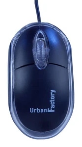 Urban Factory BDM02UF Cristal Mouse Optical USB 2.0, 800dpi, Internal Light - Bl - Bild 1 von 3