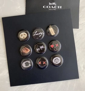 NEW COACH SET OF 9 BROOCH PINS - Picture 1 of 9