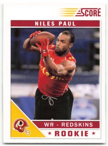 2011 Score Niles Paul RC Washington Redskins #369 Rookie