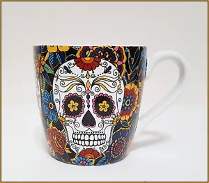 NEW Williams Sonoma Dia de los Muertos / Day of the Dead Mug 14.75 OZ Halloween - Picture 1 of 6