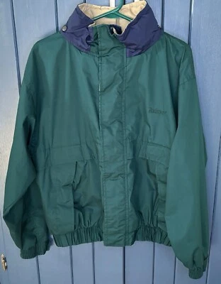 Chaqueta de Colección Para Hombres Rockport Verde Bosque Cremallera Completa Talla Mediana Gorpcore Ropa de Trabajo Foto 1 de 4