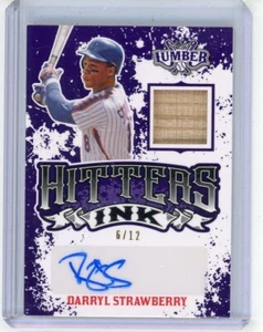 2024 LEAF LUMBER KINGS BASEBALL HITTER INK AUTO. #6/12 NY METS Darryl Strawberry - Bild 1 von 2