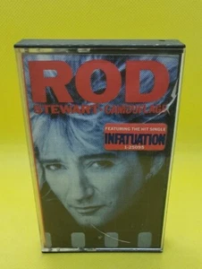 Rod Stewart Camouflage Cassette Tape Infatuation Hype - Picture 1 of 4