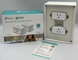 Kasa Smart Wi-Fi Plug Mini 2-Pack/TP-Link HS105 White Open Never Used - Picture 1 of 7