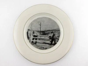 NC WYETH The Fence Builders Plate Castleton China Brandywine Valley Assoc A+ - Picture 1 of 7