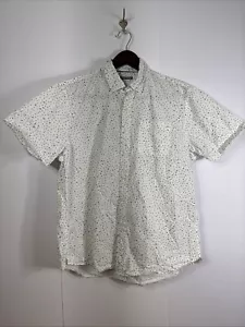 Michael Bastian All Over Print Button Up SS Shirt Size Large - Picture 1 of 9