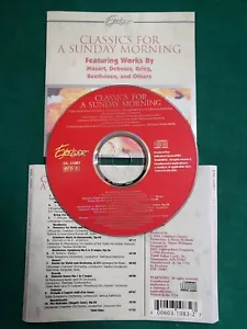 CLASSICS FOR A SUNDAY MORNING 1996 CD Mozart Debussy Grieg Beethoven No Case - Imagen 1 de 2