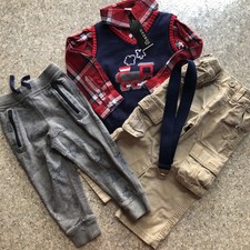 Boys lot clothes outfit size 3/3T pants, shirt, vest, belt