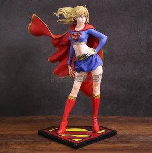 FIGURINE SUPER GIRL RETURNS 21 cm DC comics super héroine Bishoujo + BOITE - Imagen 1 de 4