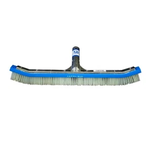 A&B 3010 18" Standard Curved Wall Brush with White PVC Bristles - Picture 1 of 3