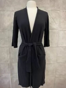Halston Heritage Women's Black Robe Belted Size S Small - Picture 1 of 6