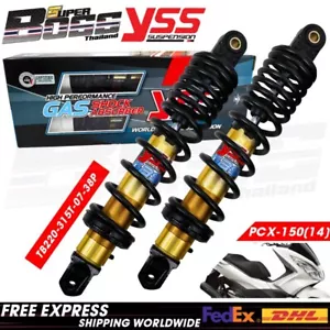 YSS Shock Absorber Black/Gold DTG PLUS For HONDA PCX150 14 15 16 17 315mm. - Picture 1 of 6