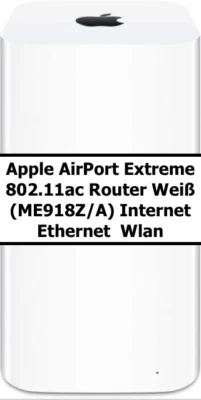 Apple AirPort Extreme 802.11ac Router ME918Z/A Internet Ethernet  Wlan - Bild 1 von 4
