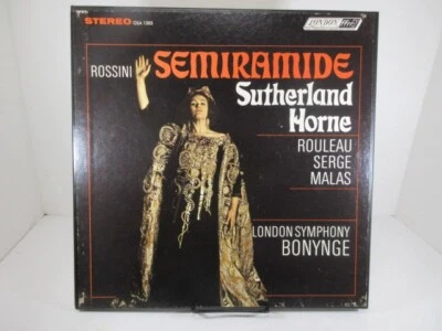 Rossini - Semiramide  Sutherland, Horne LP Record Ultrasonic Clean OSA 1383 NM - Image 1 of 4