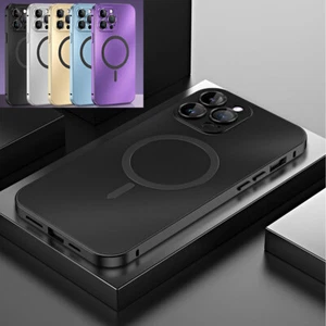 For iPhone 16 Pro Max 15 14 13 12 Mag Safe Case Shockproof Aluminum Metal Frame - Picture 1 of 15