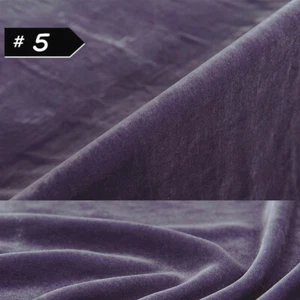 High-End Velvet Fabric Mulberry Silk Cloth Solid Color Gold Velvet Dress Fabric - Picture 1 of 26