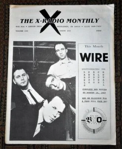 XRARE 1987 X-Radio Monthly V3 N3 Alternative & progressive music, Wire interview - Picture 1 of 3
