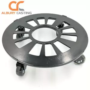 Aluminium 34cm Pot Trolley With Blade Wheels | No Floor Marking or Scratching - Picture 1 of 5