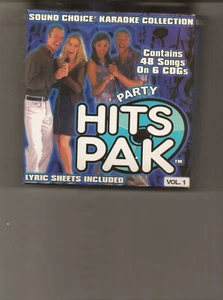 KARAOKE SOUND CHOICE CDG's PARTY HITS PAK A 6 CDG Disc SET 48 SONGS - Picture 1 of 2