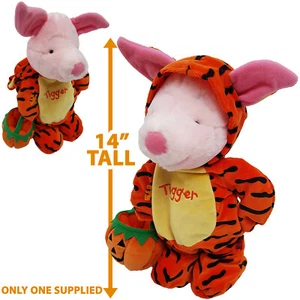 Disney Lechón Peluche Vestido con Tigger Conjunto Halloween Truco o Trato Juguete Suave - Imagen 1 de 12