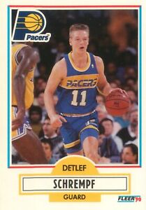 Detlef Schrempf 1990-91 Fleer Basketball Card #81 Indiana Pacers 90s Vintage