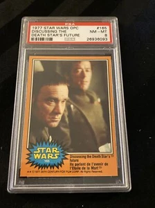 1977 Star Wars Opc Discussing The Death Stars Future #165 Psa 8  - Picture 1 of 5