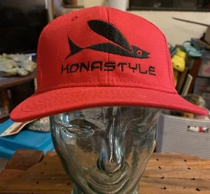 CAPPELLO CAMIONISTA ROSSO STILE KONA BIG ISLAND HAWAII - Foto 1 di 9