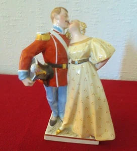 ROYAL COPENHAGEN Porcelain SOLDIER and PRINCESS FIGURINE # 1180 ( On Sale) - Picture 1 of 10