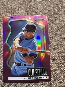2022 Prizm Old School Purple Prizm #OS-6 George Brett Kansas City Royals HOF