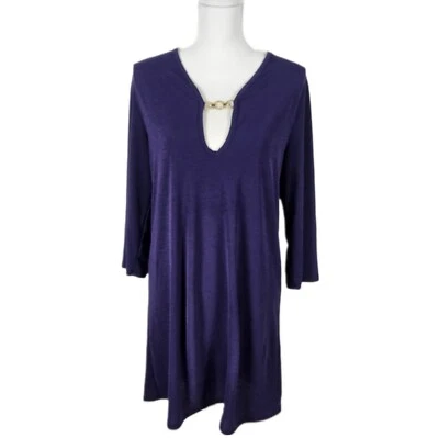 Capa de natação vintage anos 80 Tara Grinna feminina ouro roxo grande EUA - Imagem 1 de 4