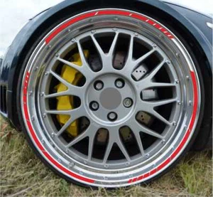 Felgenrandaufkleber GP STYLE 17 Zoll  6mm  ROT  Auto Motorrad Tuning Felgen - Bild 1 von 4