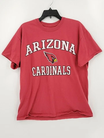 Majestic Arizona Cardinals Mens Large Color Burgundy Short Sleeve Graphic Tee Cover