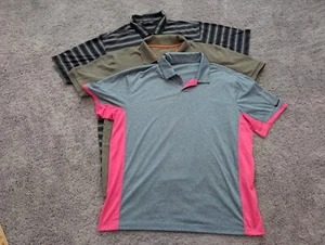 Lot of 3 Nike Beretta Cutter & Buck Polo Shirt Mens XL Short Sleeve Casual - Picture 1 of 16