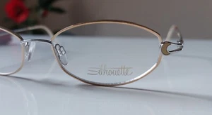 Silhouette Damen Vollrand Edelmetall Brillenfassung in gold/silber - NEU - - Bild 1 von 7