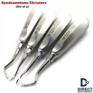 4Pcs Set Dental Syndesmotome Elevators Bernard Surgical Extraction PDL Periotome - Picture 1 of 6