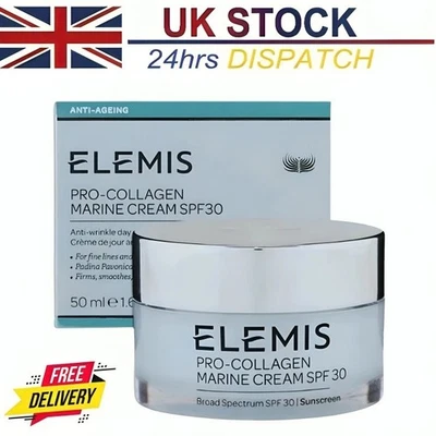 ELEMIS PRO-COLLAGEN MARINE CREAM 50 ml 1.6oz ANTI WRINKLE CREAM EXP 2027