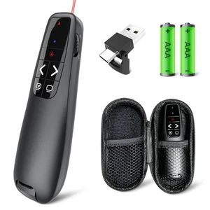 Presentation Clicker with Case Storage: Wireless Presenter Remote: Red Laser ... - Picture 1 of 7