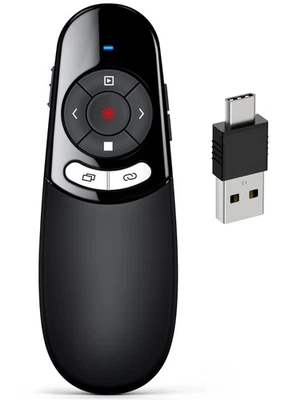 For PC Power point Presentation Remote Wireless Presenter Laser Pointer Clicker - Image 1 of 4
